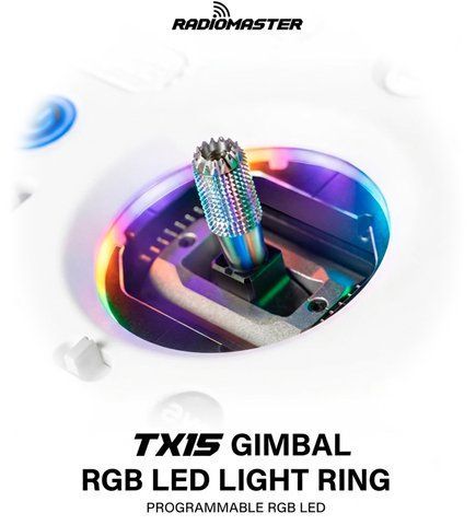 RGB LED-підсвітка стіків (Gimbal Rings) для RadioMaster TX15 / TX15 Max 100654 фото