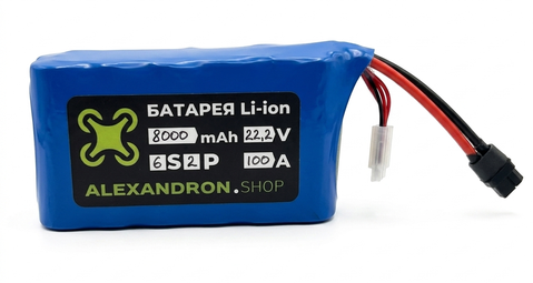 Акумулятор FPV 6S2P 8000 mAh 100A &mdash; без індикатора 100109 фото