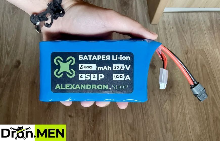Акумулятор FPV 6S2P 8000 mAh 100A &mdash; без індикатора 100109 фото