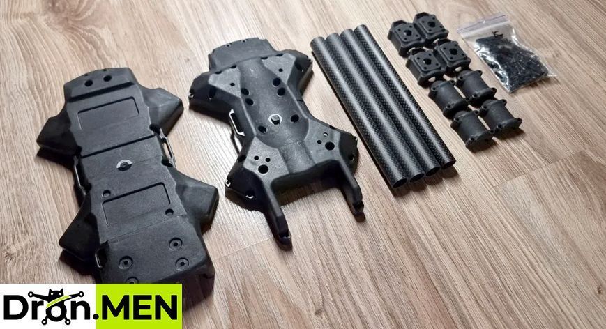 Beetle &mdash; легка FPV-рама 8&ndash;10&Prime; українського виробництва з механізмом повороту камери і скидом 10060 фото