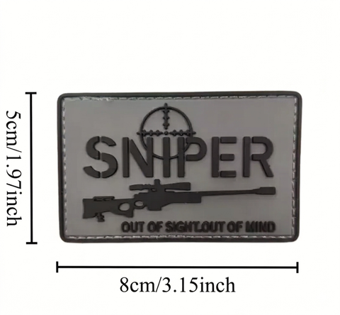 Тактичний ідентифікаційний патч Velcro &laquo;SNIPER&raquo; (шеврон на липучці) 100620 фото