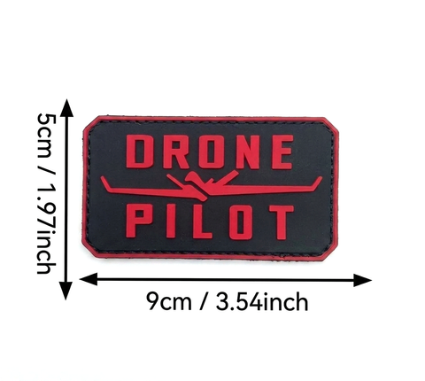 Тактичний шеврон Velcro &laquo;DRONE PILOT&raquo; (вишитий патч, 5 &times; 9 см) 100625 фото