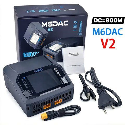 Зарядний пристрій з вбудованим БЖ ToolkitRC M6DAC V2 (1&ndash;6S) 100431 фото